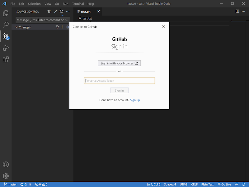 vscode-git-auth